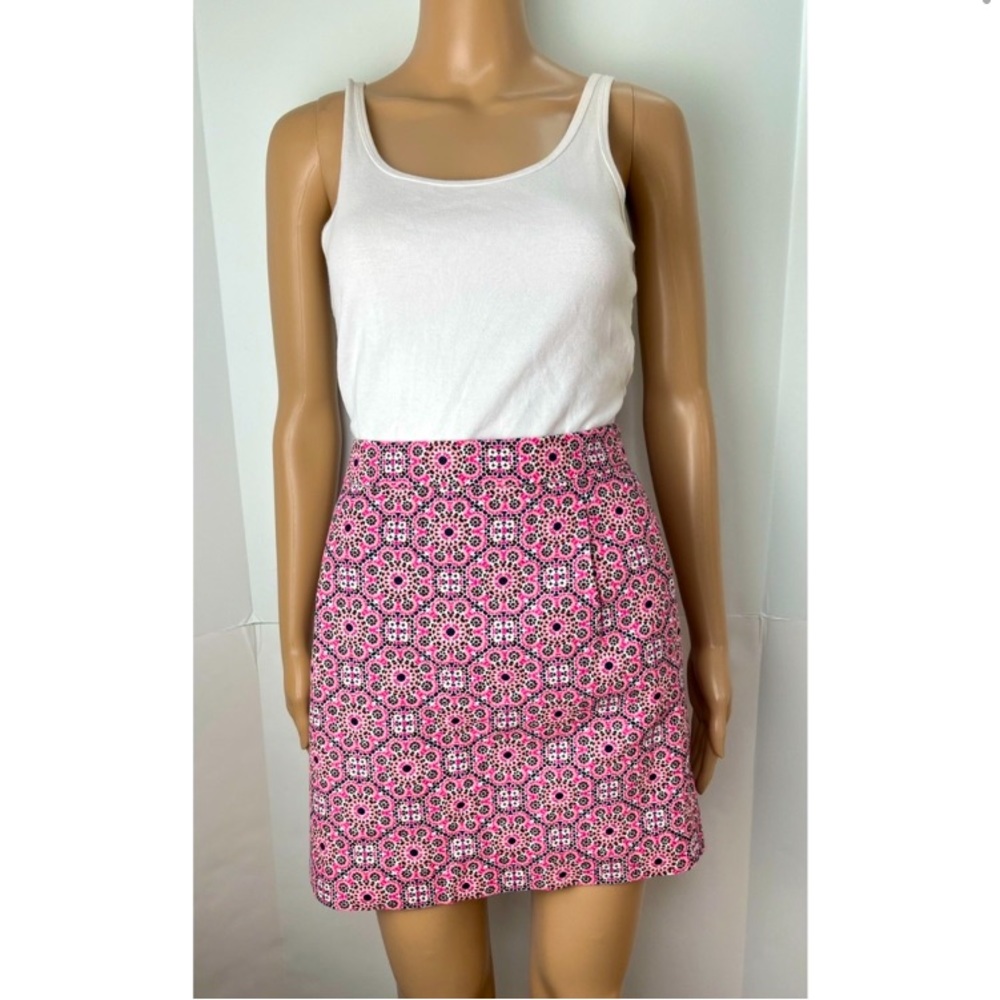 J. Crew Pink Cotton Mini Skirt (00)